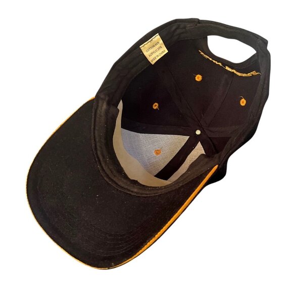 John Deere Black & Yellow Embroidered Logo Adjustable Baseball Cap Cotton Unisex - Picture 2 of 5